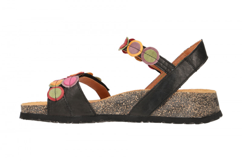 Think Koak Sandale schwarz bunte Punkte 322