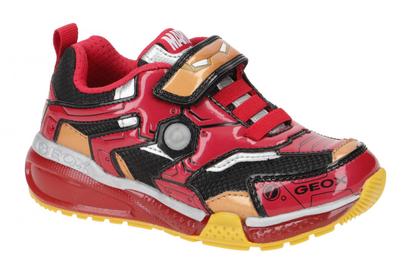 Geox Bayonyc Kinder Schuhe rot Iron Man J35FEC