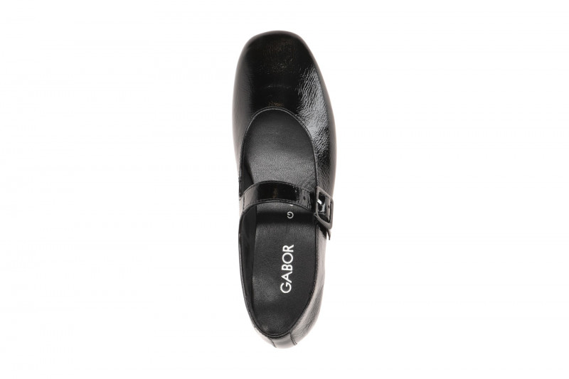 Gabor Schuhe Mary-Jane schwarz Lack 3020