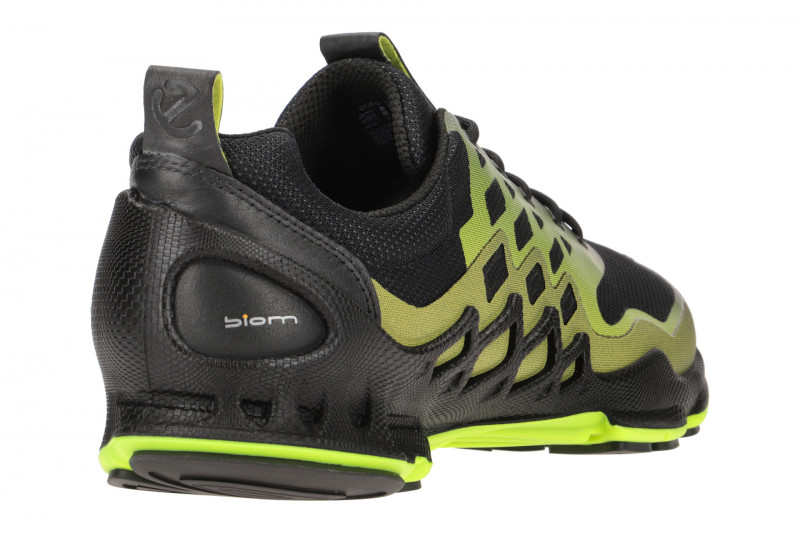 Ecco Biom AEX Herren Sportschuhe schwarz gelb