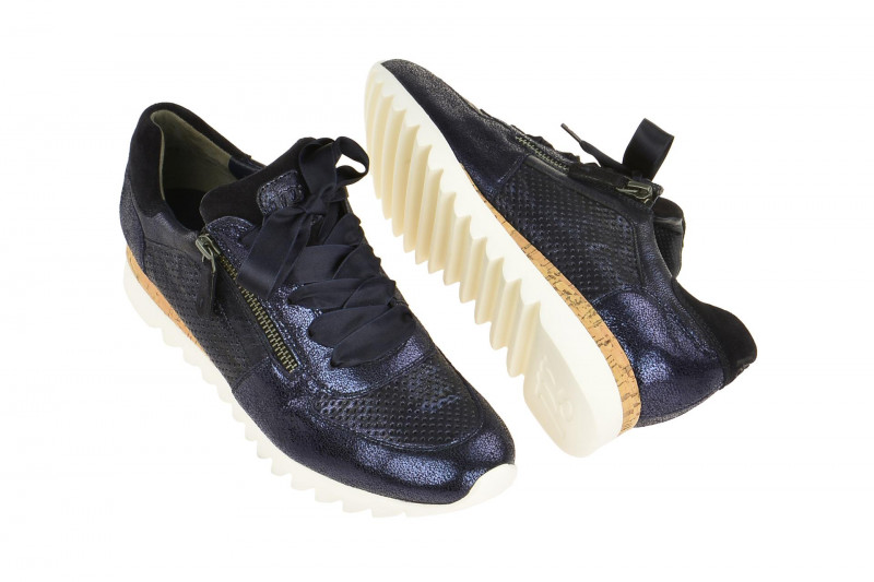 Paul Green Schuhe Sneakers blau metallic 4650