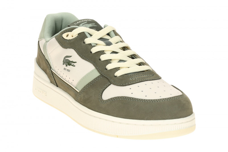 Lacoste T-Clip Set Schuhe Sneakers grün khaki Nubuck 0100