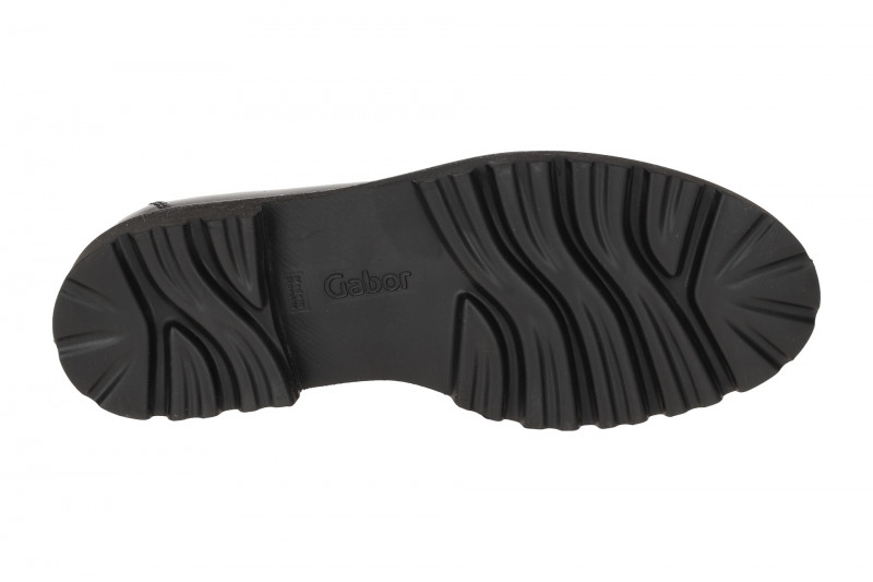 Gabor Schuhe Plateau Slipper schwarz Lack 55.242.97