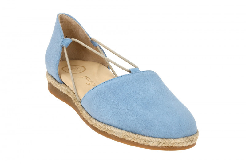 Paul Green Schuhe Espadrilles blau pacific Velour 2856