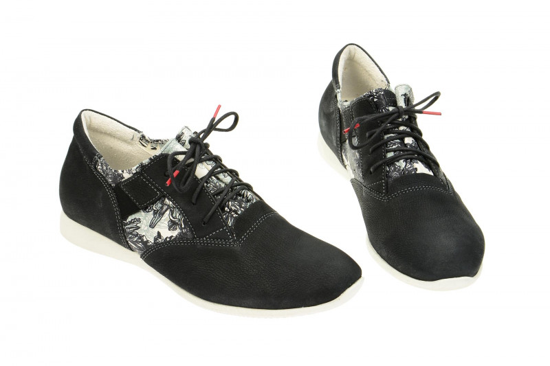 Think Aloa Schuhe schwarz weiß Sneaker