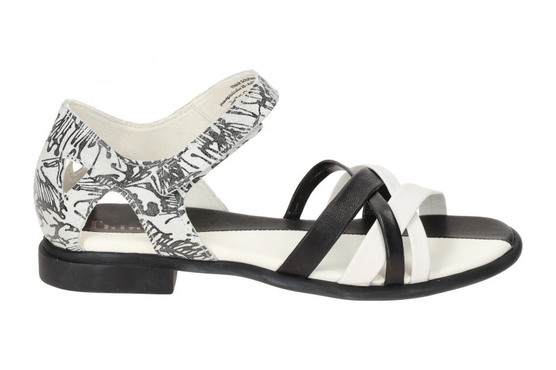 Think Kamaa Spangen Sandalette weiß schwarz 931