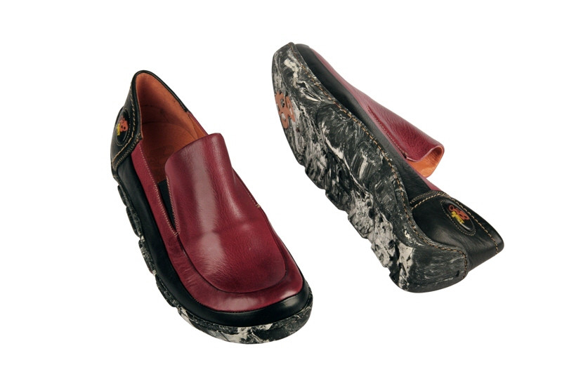 Eject Flight Schuhe in schwarz rot Herren 12993