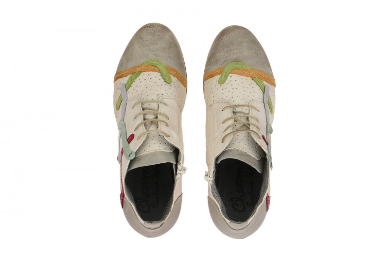 Charme Stiefelette weiß grau kombi Gr 36 - 721-M