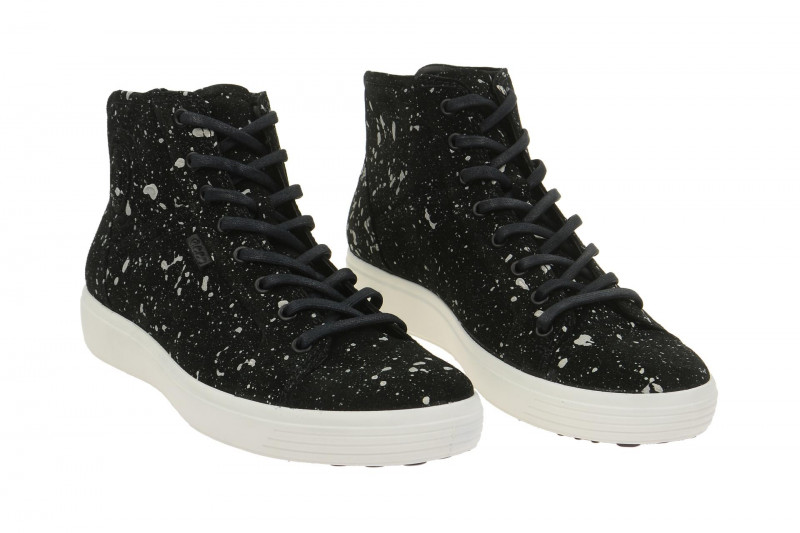 Ecco Soft 7 Stiefel schwarz weiß Herren