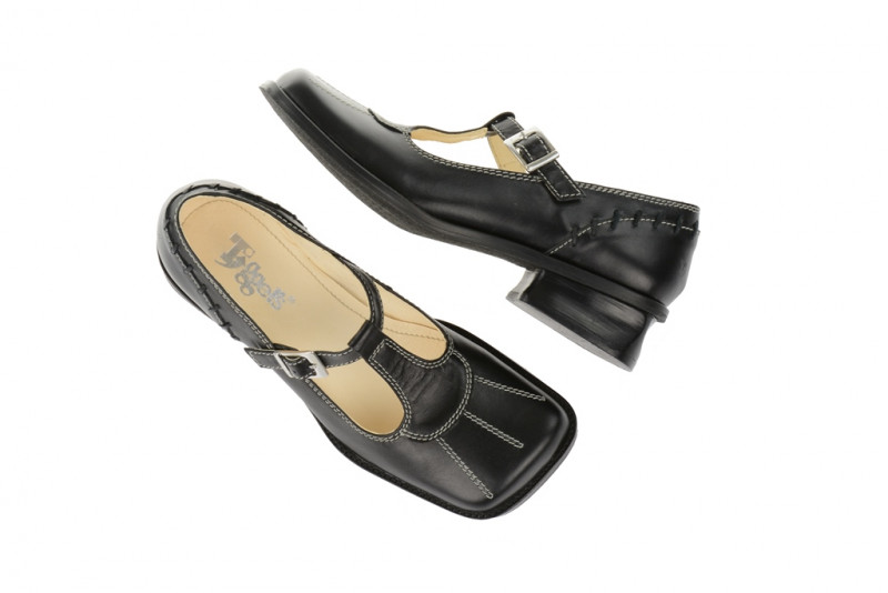 Tiggers T-Riemchen Pumps Yvonne in schwarz