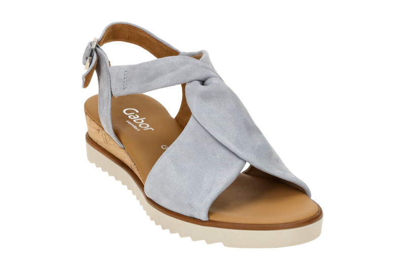 Gabor Genua T-Steg Sandale blau azur Glitzer 62.751.16