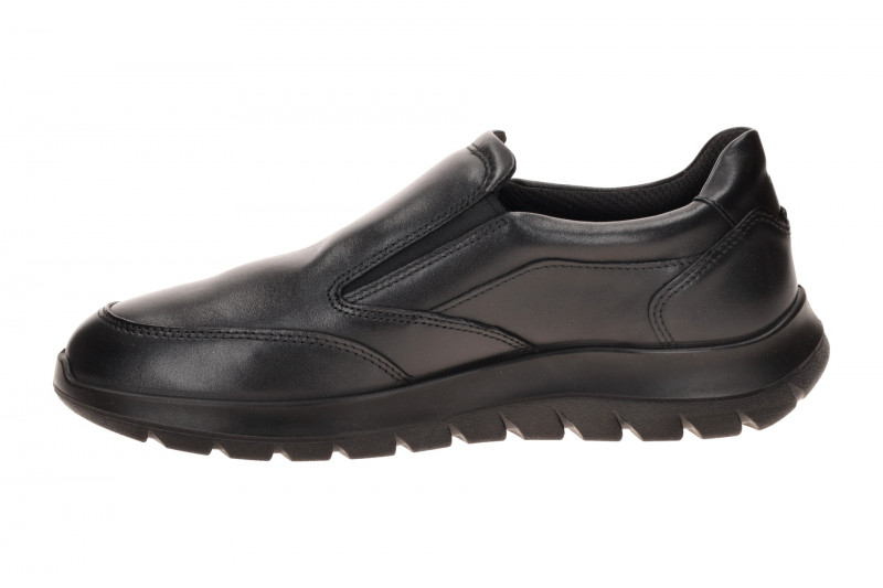 Ecco City Stride Slipper Schuhe schwarz Glattleder 571824