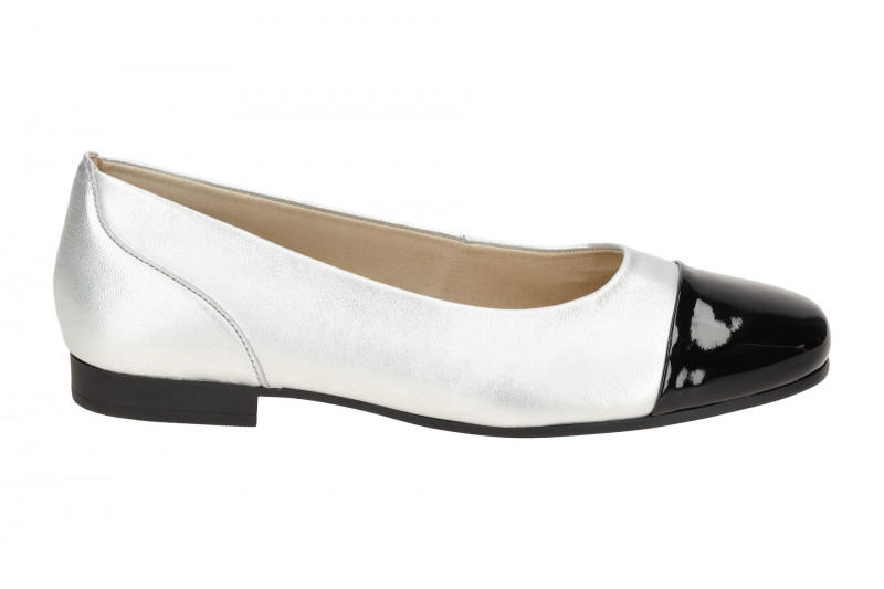 Gabor Schuhe Ballerina silber grau metallic 51.351.61