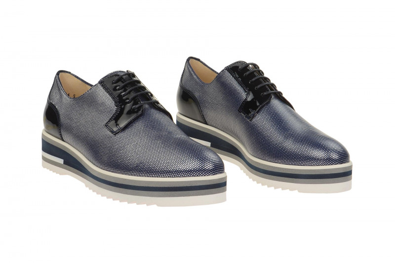 Peter Kaiser Emilie Schuhe blau silber Lack