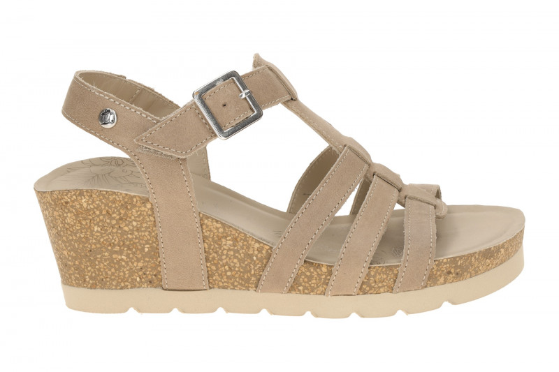 Panama Jack Vero B2 Keil Sandale taupe braun Nappa