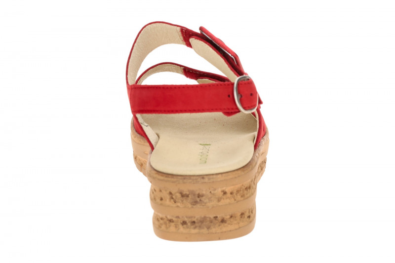 Waldläufer Arlene Plateau Sandale rot K-Weite 677001