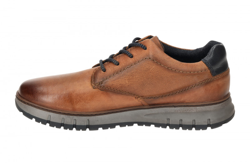 bugatti Quebec Schuhe Sneakers braun Leder AOP01