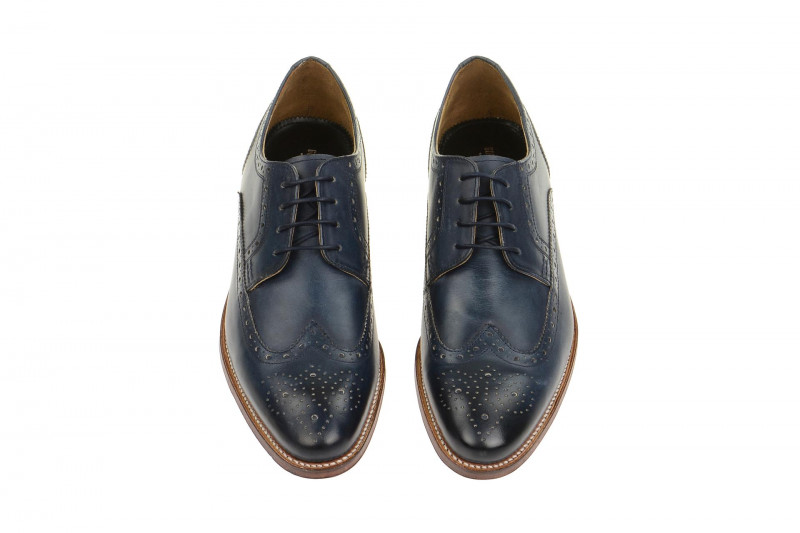 Gordon & Bros Schuhe Fabian blau GoodYear Welted 5093