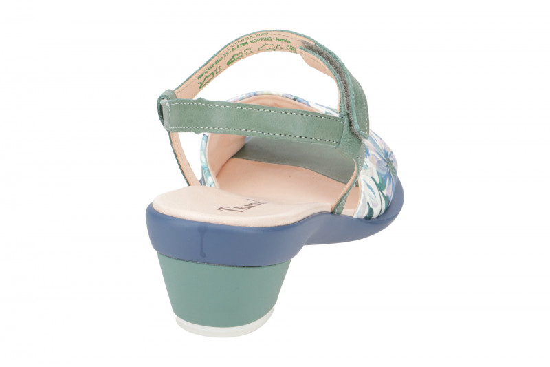 Think Zaza Sandalette grün weiß Blumen 596