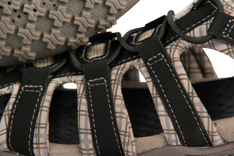 Geox Respira Schuhe Sand Strel schwarz beige Sandalette