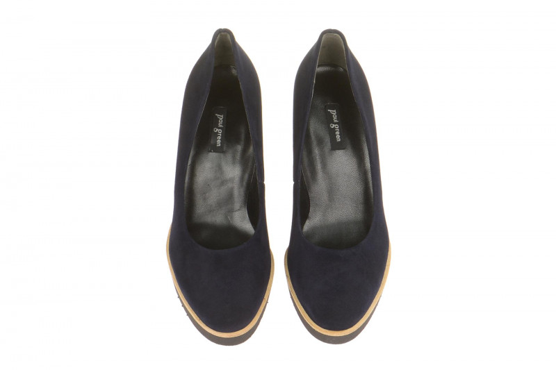 Paul Green Plateau Pumps 3210 blau Samt