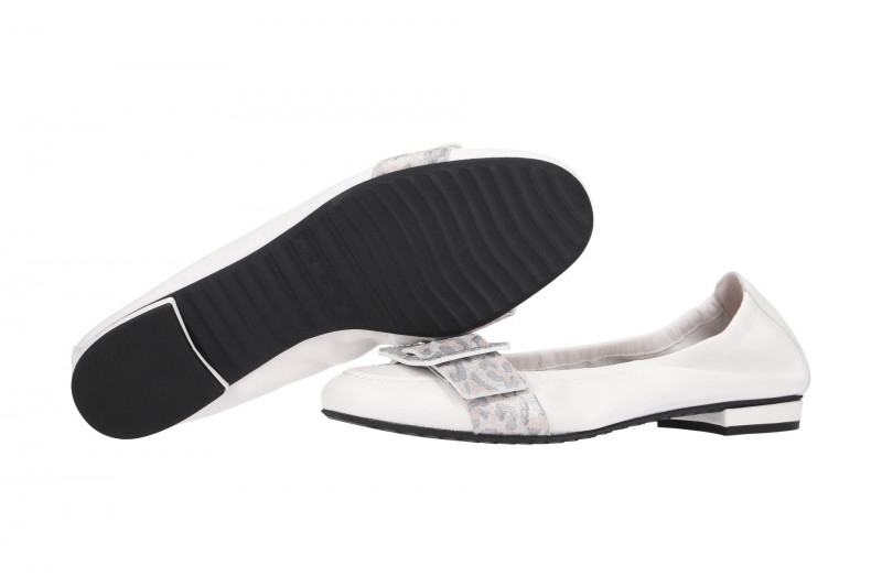 K&S Malu Ballerinas weiß Leo 10490