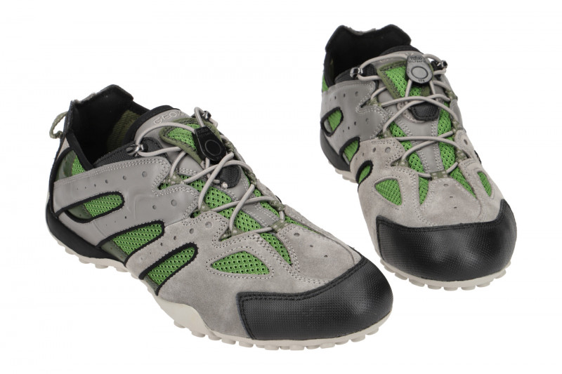 Geox Snake Sneaker Schuhe grau grün U4207J