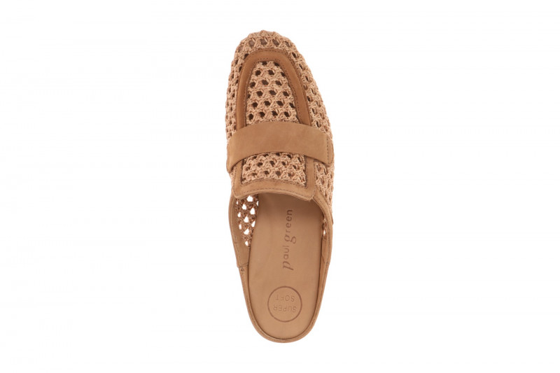 Paul Green Pantoletten Mules braun geflochten 6207