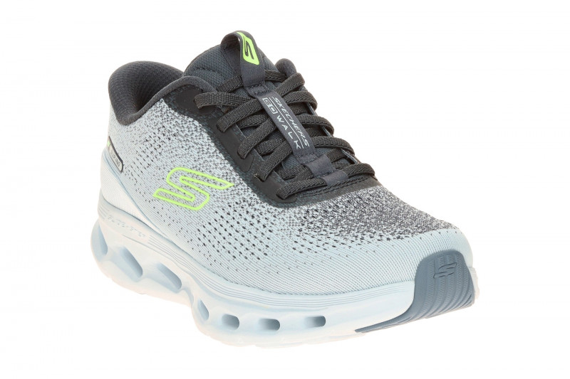 Skechers Go Walk Gliede Step Slipper blau grau SLIP-IN 125124
