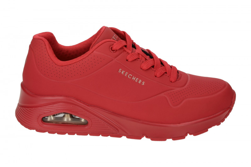 Skechers Uno Schuhe rot Damen Sneakers 73690