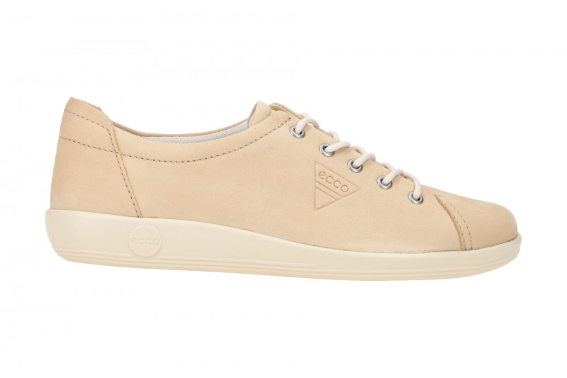 Ecco Soft 2 Schuhe beige powder Damen Schnürer