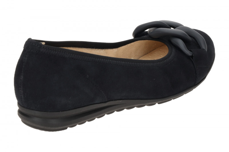 Gabor comfort Ballerina blau Velour 82.625.36