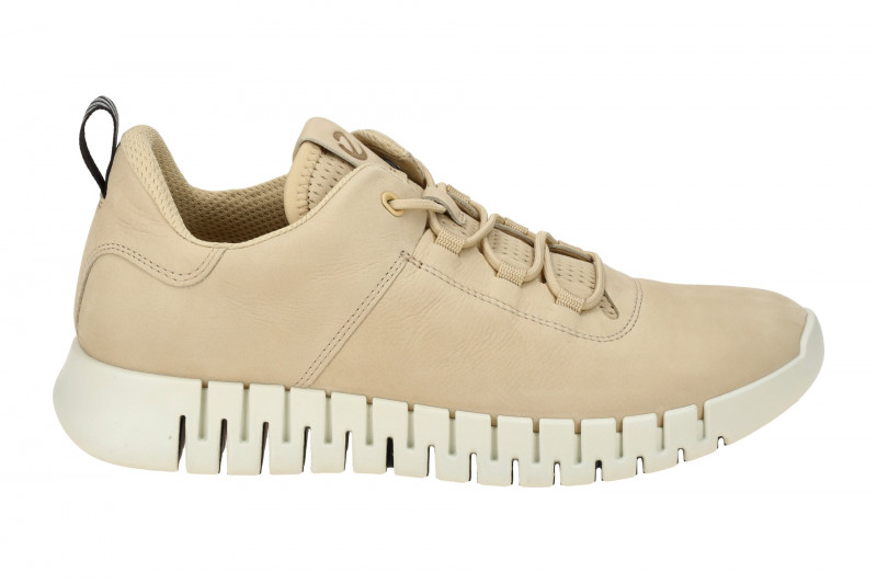 Ecco Gruuv Schuhe beige sand Nubuck Sneakers 525204