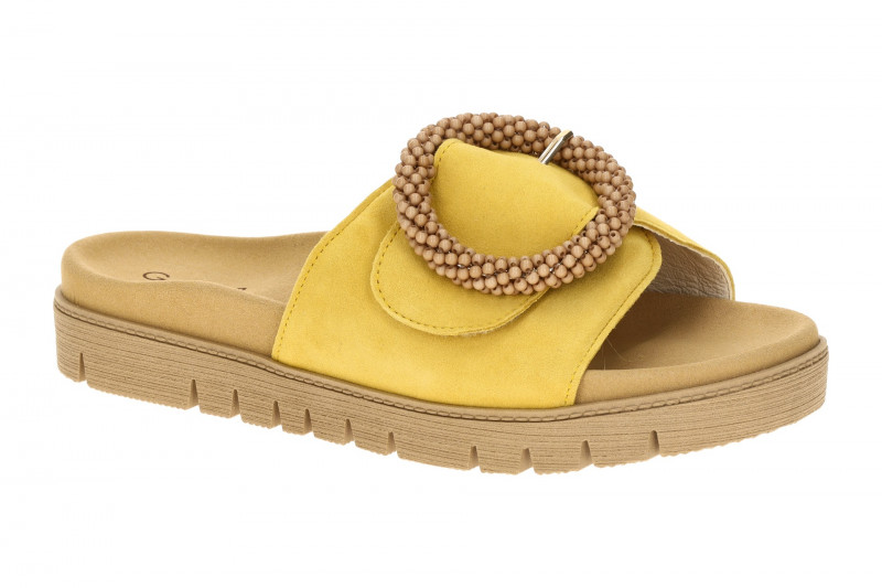 Gabor Pantolette gelb Velour 83.745.10
