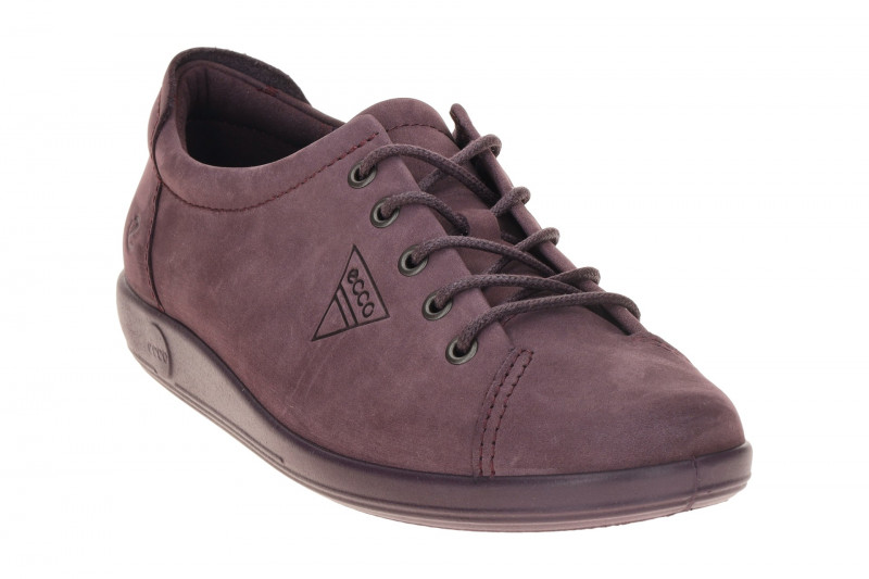 Ecco Soft 2 Schuhe lila uni Schnürer 206503