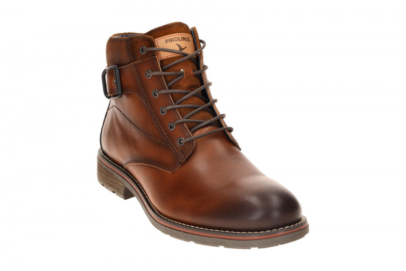 Pikolinos York Herren Stiefel braun Schnalle M2M-8045C1