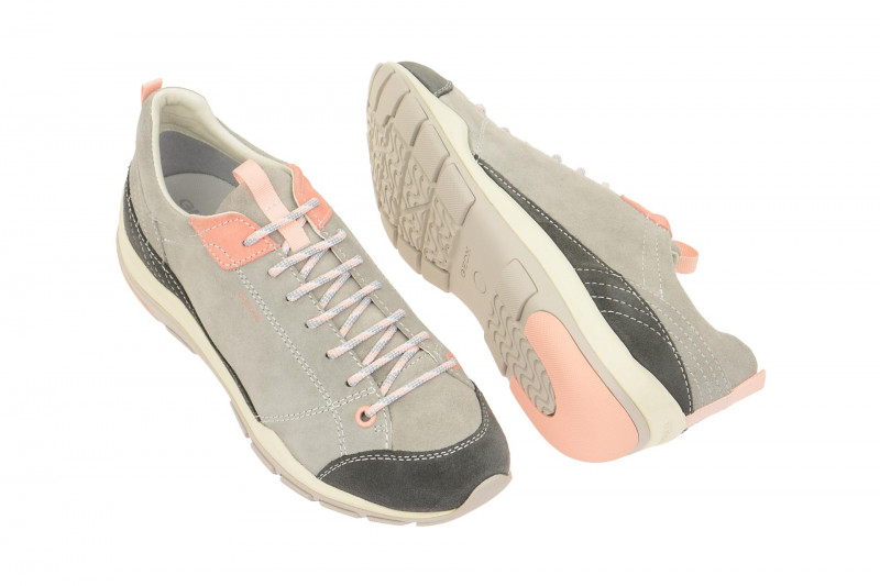 Geox Respira Kander B Sneakers in hellgrau Outdoor Halbschuhe