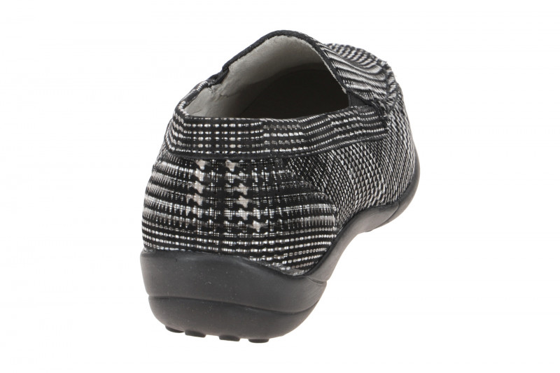 Waldläufer Kläre Slipper schwarz weiß K-Weite OrthoTritt