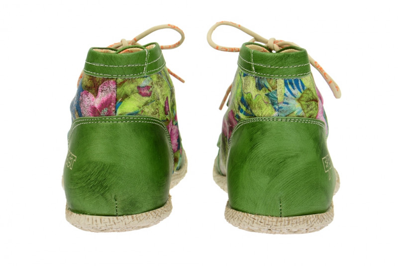 Eject Road Sneaker in mattgrün + flower multi print