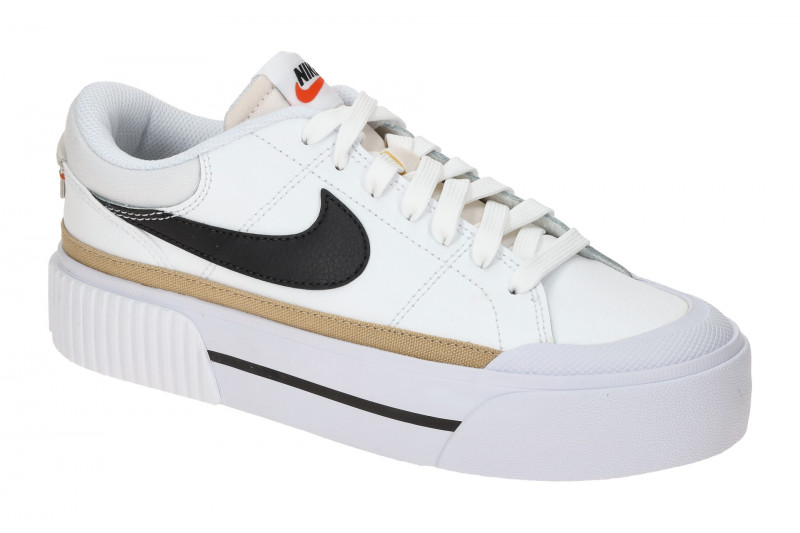 NIKE Court Legacy Lift Sneaker weiß schwarz Damen Plateau