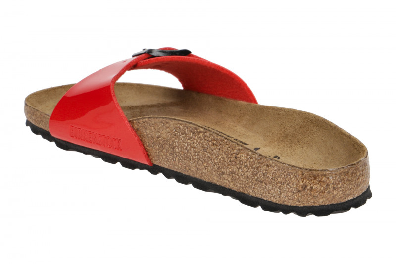 Birkenstock Madrid BS Pantolette rot Lack 1019460