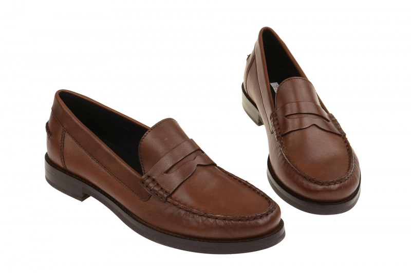Geox Damen Mokassin Promethea braun Slipper