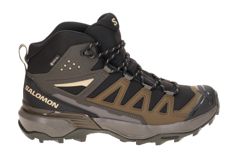 Salomon X Ultra 360 Edge Mid Schuhe schwarz braun GORE-TEX