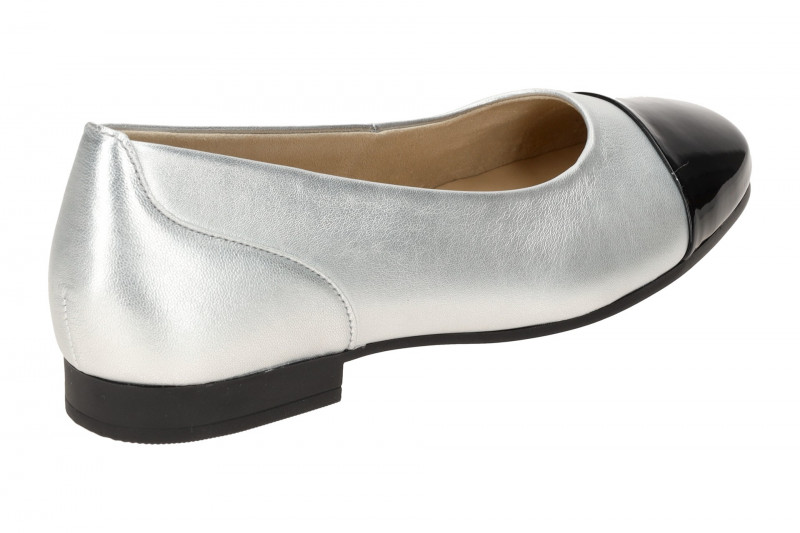 Gabor Schuhe Ballerina silber grau metallic 51.351.61