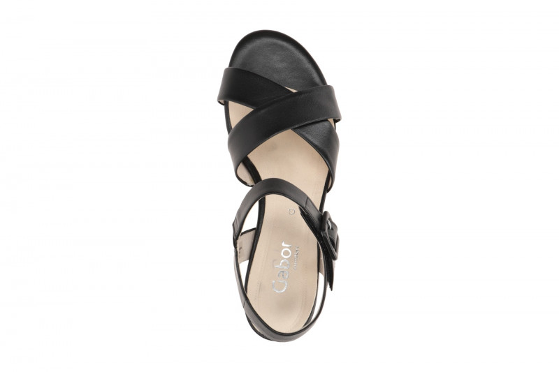 Gabor comfort Sandalette schwarz Nappa 62.913.27