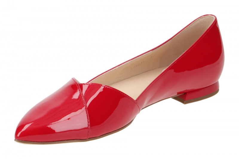 Högl Boulevard Ballerina Schuhe rot Lack 0004