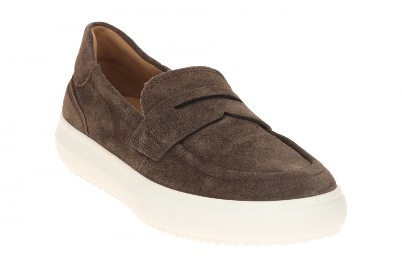 Gabor Schuhe Mokassin Slipper braun Velour 83.367.28