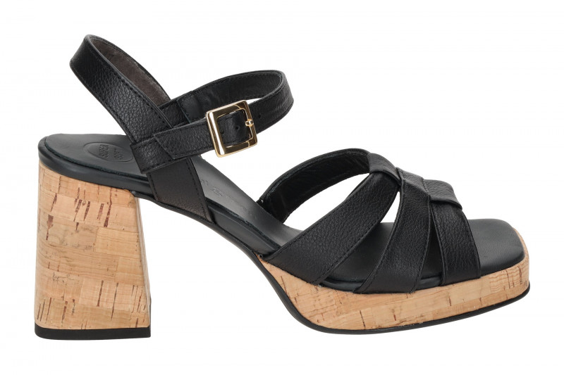 Paul Green Sandaletten schwarz Plateau 6073