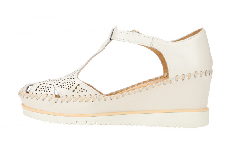 Pikolinos Aguadulce T-Steg Keil Sandale weiß W3Z-1991