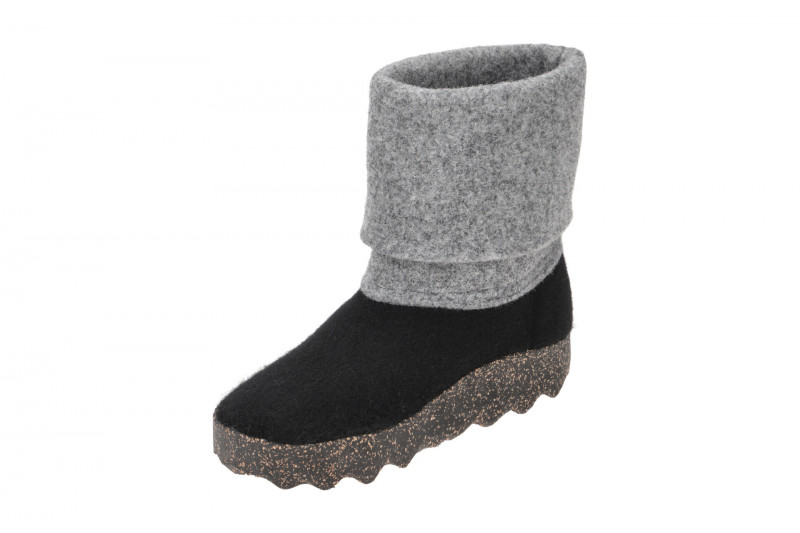 Asportuguesas Cady Schlupf Stiefel schwarz grau